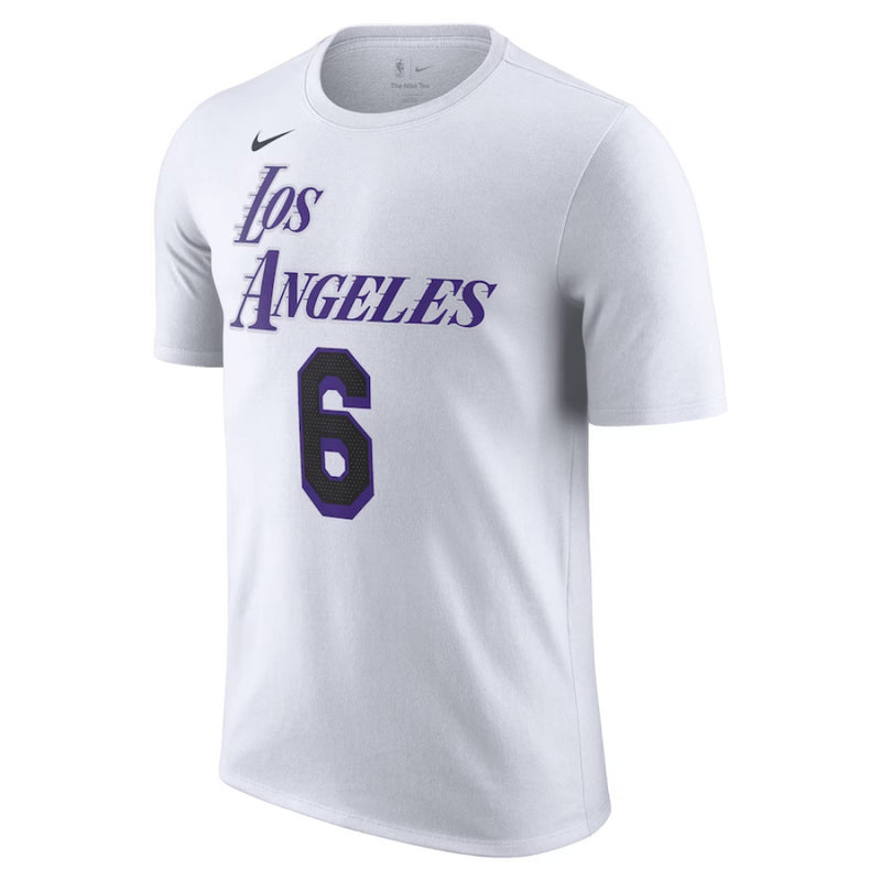 Los Angeles Lakers T-Shirt NBA Nike LeBron James City Top