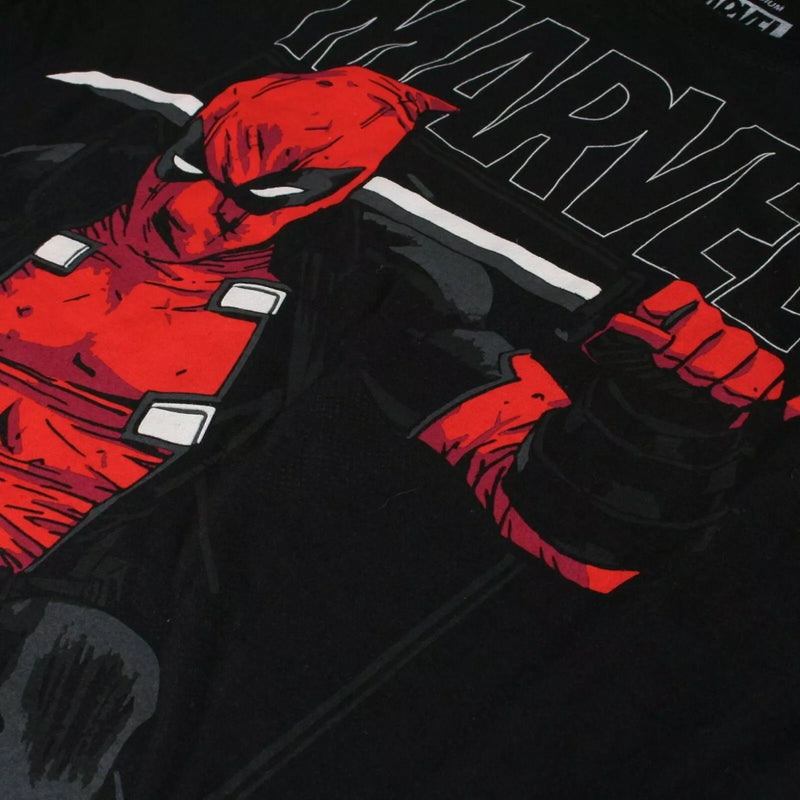 Deadpool Marvel Men's T-Shirt Sword Black Top