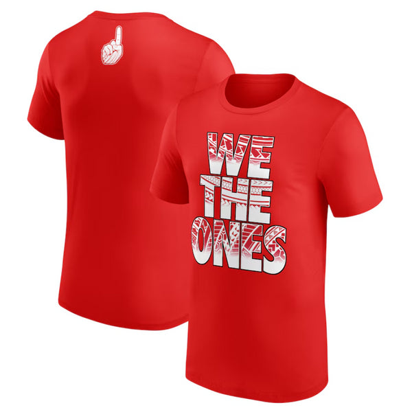 WWE Men's Red T-Shirt Bloodline We The Ones Graphic Top