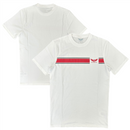 Harlequins Men's Rugby T-Shirt White Classic Cotton Top