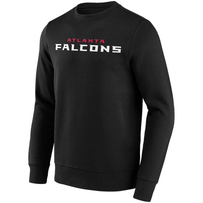 Atlanta Falcons Men's Sweatshirt NFL Wordmark Black Top