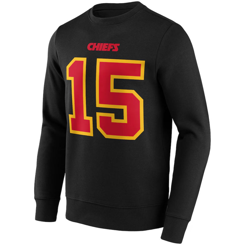 Kansas City Chiefs Sweatshirt Men's NFL Patrick Mahomes 15 Top