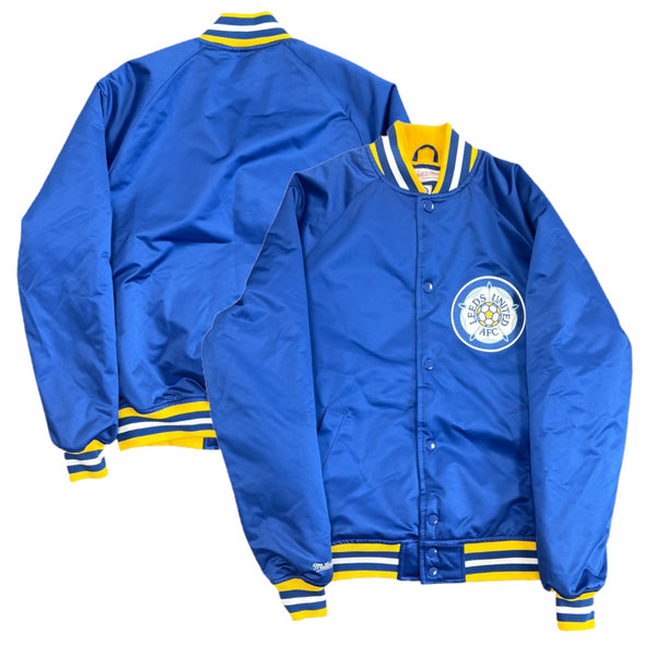 Leeds United Men's Jacket Mitchell & Ness Satin Jacket