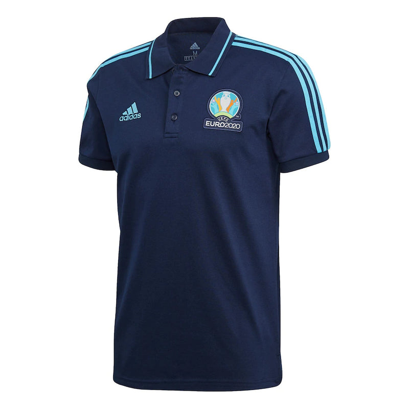 Euro 2022 Men's Polo adidas Navy Short Sleeve Polo Shirt