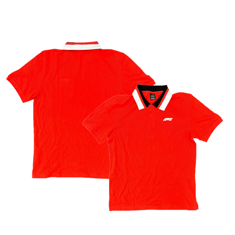 Formula 1 Men's Polo Top Small Logo Red Top