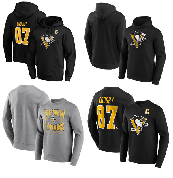 Pittsburgh Penguins Hoodie Sweatshirt Men's NHL Ice Hockey Fanatics Top