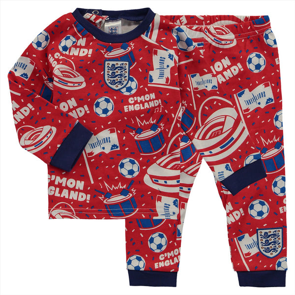 England Baby Pyjama Set Football C'mon Pjs