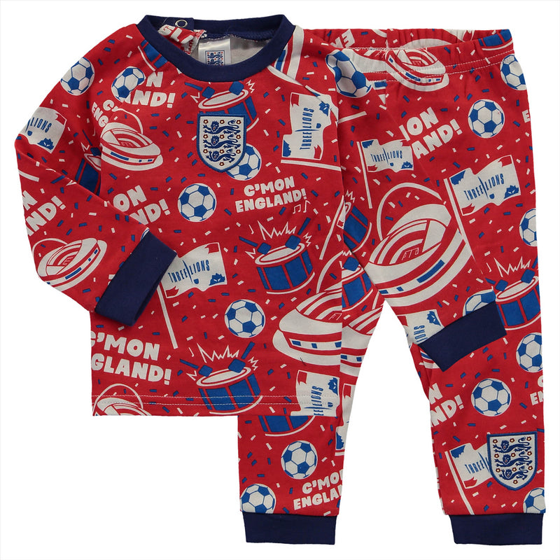England Baby Pyjama Set Football C'mon Pjs