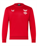 Scarlets Men's Rugby Sweatshirt Castore Pro Players Sweatshirt