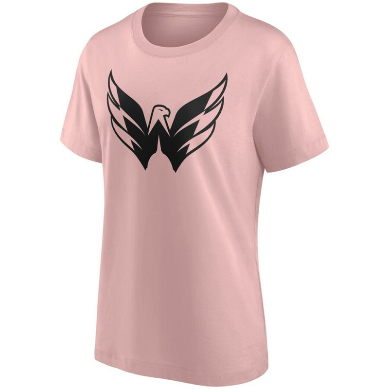 Washington Capitals Pink T-Shirt NHL Women's Fashion Colour Top