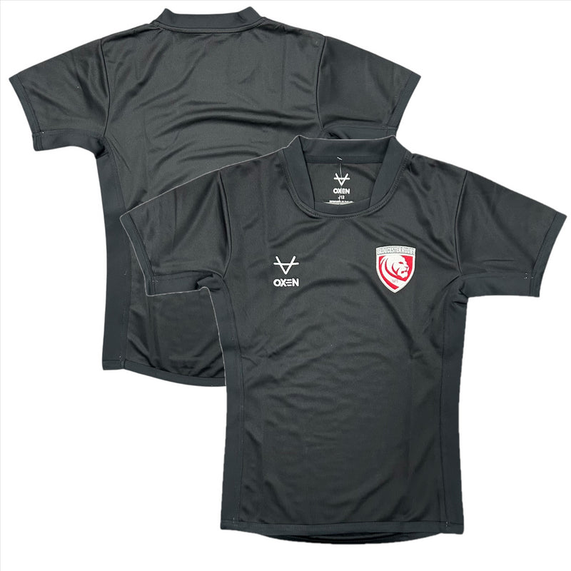 Gloucester Rugby Kid's Jersey Oxen Black Training Shirt