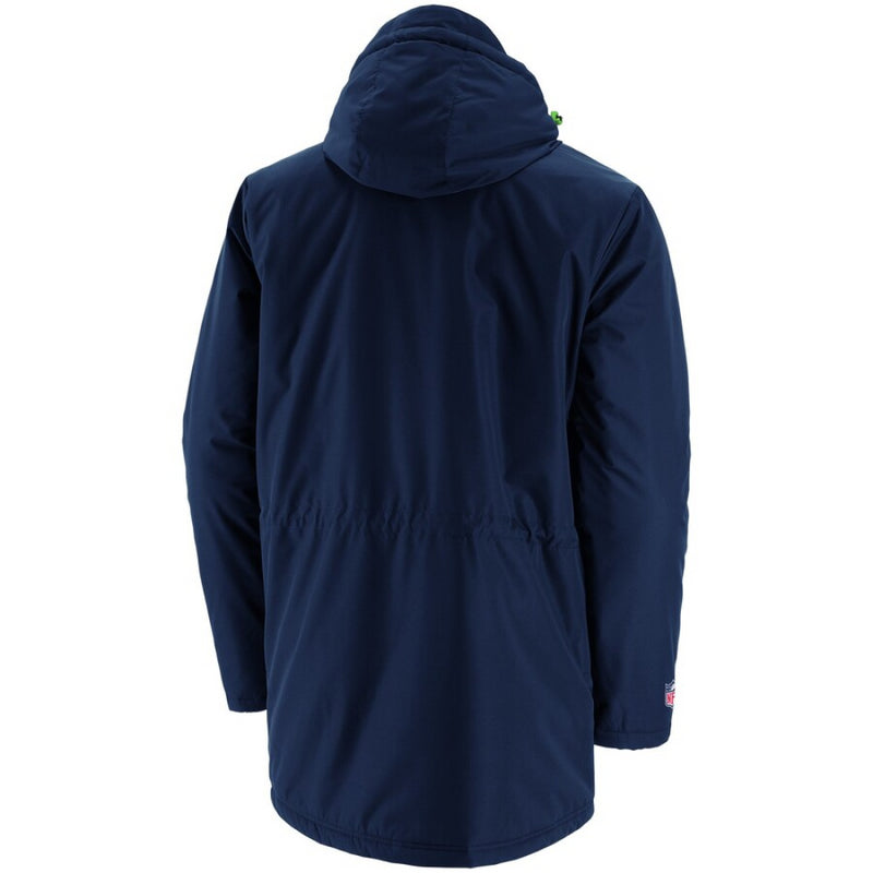 Seattle Seahawks NFL Jacket Men's Navy Heavyweight Jacket