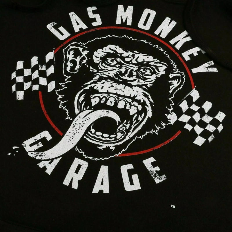 Gas Monkey Garage Hoodie Men's Flag Black Top