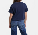 Ellesse Kid's Crop T-Shirt Navy Nicky Crop Top