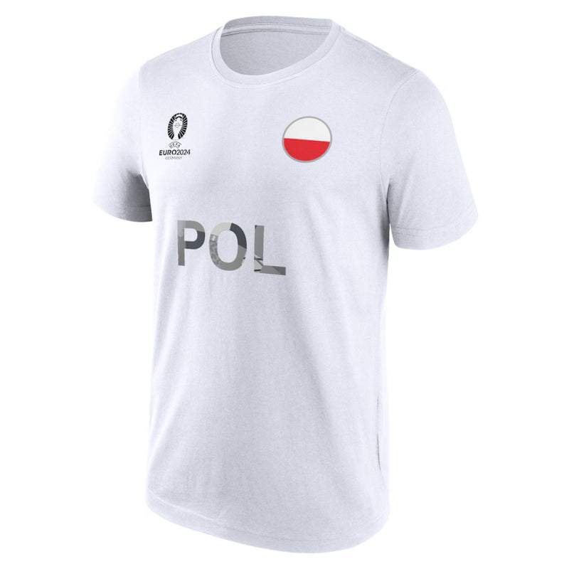 UEFA Euro Men's T-Shirt Football Poland Nation Flag Top