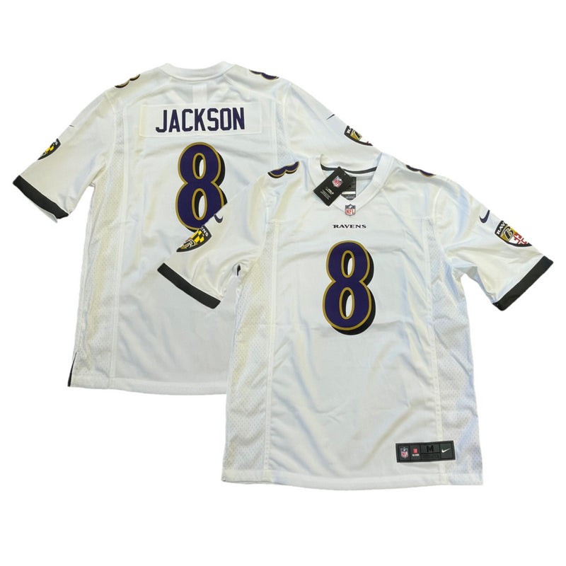 Baltimore Ravens NFL Jersey Men's Nike Road Top - Jackson 8