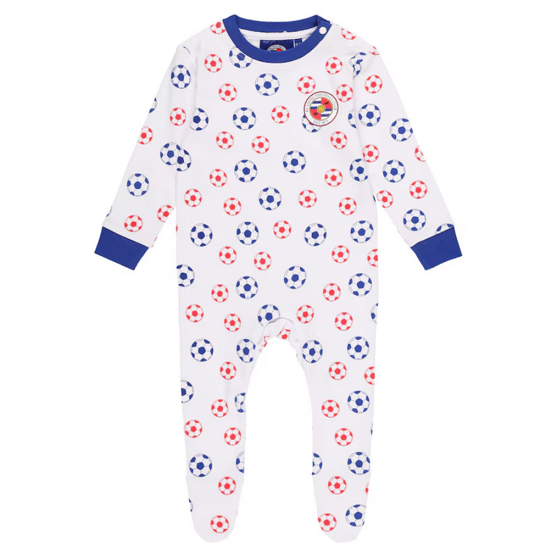 Reading Football Baby Set White/Grey 3 Piece Baby Suit Set