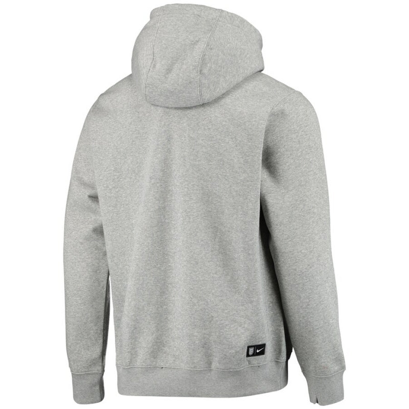 England Men's Grey Hoodie Football Nike Fundamentals Hoodie