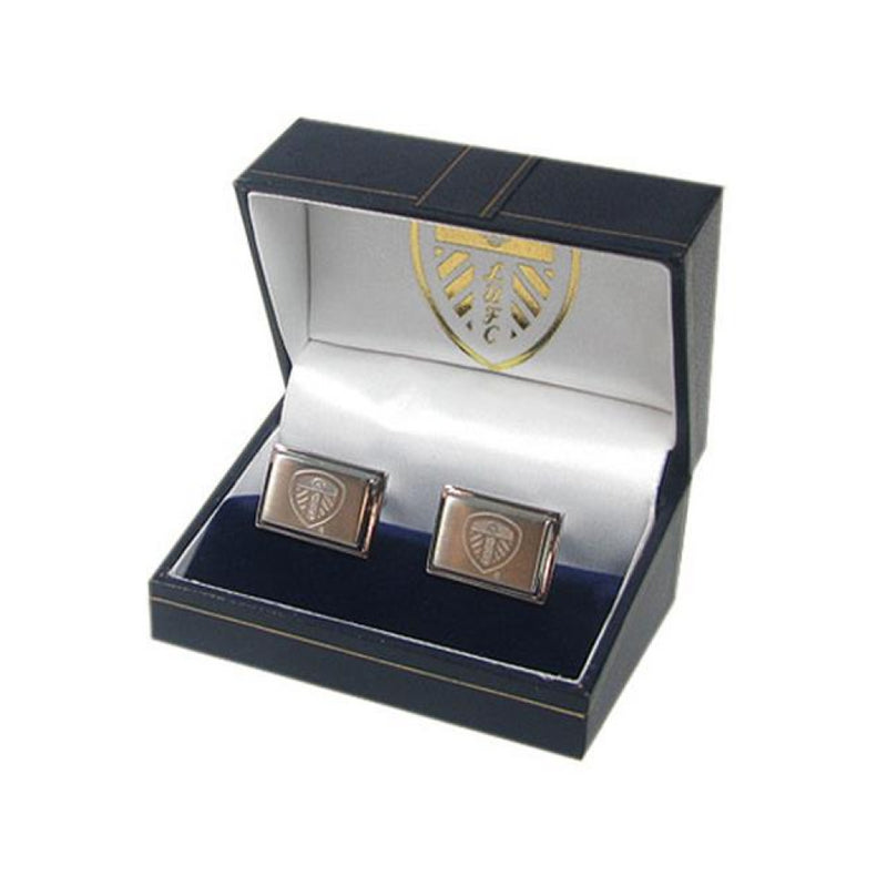 Leeds United Cufflinks Football Stainless Steel Silver Cufflinks