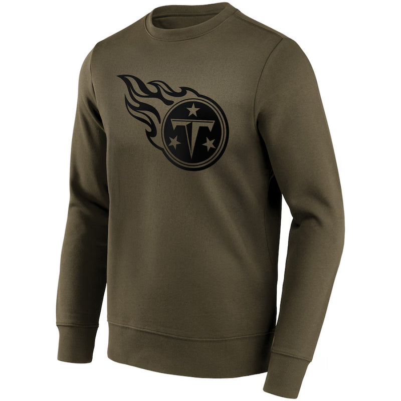 Tennesee Titans Men's Sweatshirt NFL Khaki Logo Sweatshirt