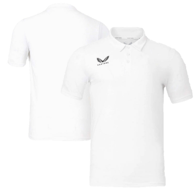Castore Men's Polo Shirt White Short Sleeve Leisure Polo