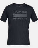 Under Armour Men's T-Shirt Black Wordmark Top