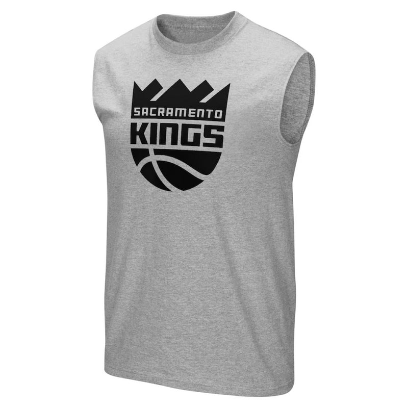 Sacramento Kings Graphic Vest Men's NBA Mono Logo Grey Tank Top