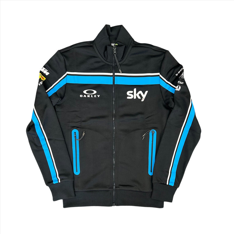 Team Sky Men's Fleece Black MotoGP Racing Fleece Jacket