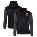 Saracens Women's Rugby Hoodie Castore Zip Through Top