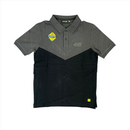 VR46 Men's MotoGP Polo Grey & Black Core Groove Polo Shirt