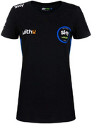 VR46 Team Sky Women's T-Shirt MotoGP Black T-Shirt