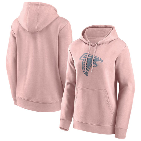 Atlanta Falcons Women's Hoodie NFL Mono Logo Pink Hoodie