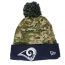 Los Angeles Rams Beanie New Era NFL Camo Knit Bobble Hat