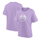 Edmonton Oilers Women's T-Shirt NHL Lilac Top