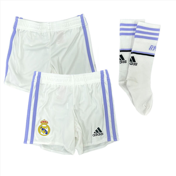 Real Madrid Football Kit Kid's adidas 22/23 Home Shorts & Socks