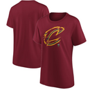 Cleveland Cavaliers Women's T-Shirt NBA Maroon Top