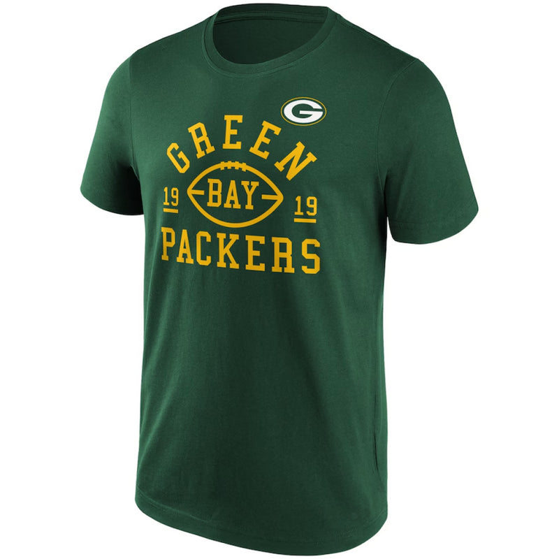 Green Bay Packers T-Shirt Men's NFL Wild Cat Iconic Green Top