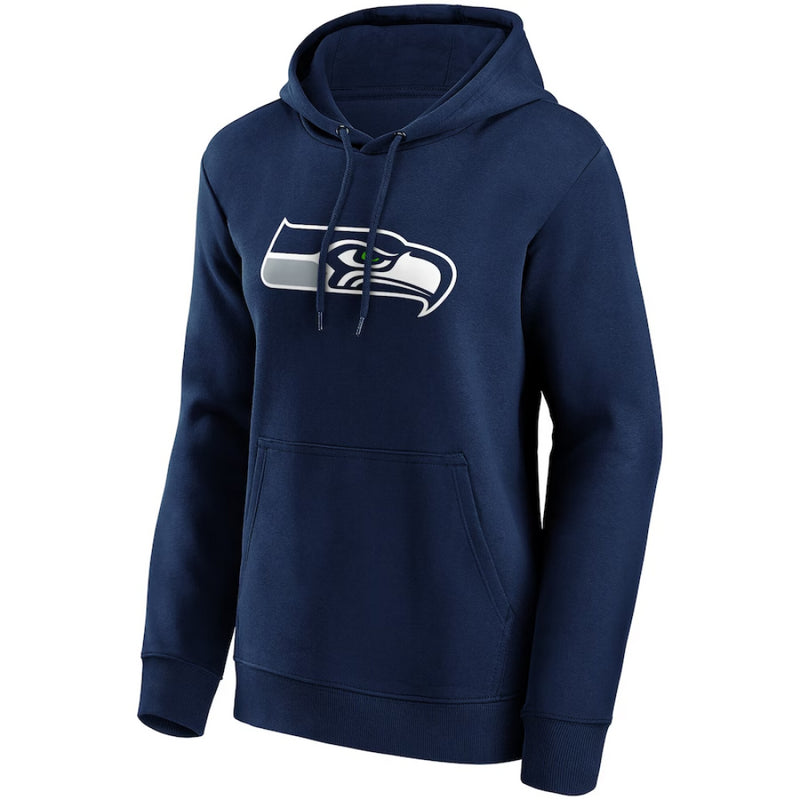 Seattle Seahawks Navy Hoodie Women's NFL Mono Logo Hoodie