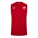 Saracens Men's Rugby Vest Castore Pro Players Red Tank Top