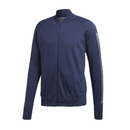 adidas Men's Bomber Jacket Navy ID Knit Track Jacket