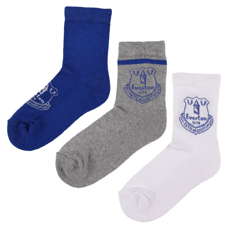 Everton Men's Football Socks 3 Pack Sport Socks