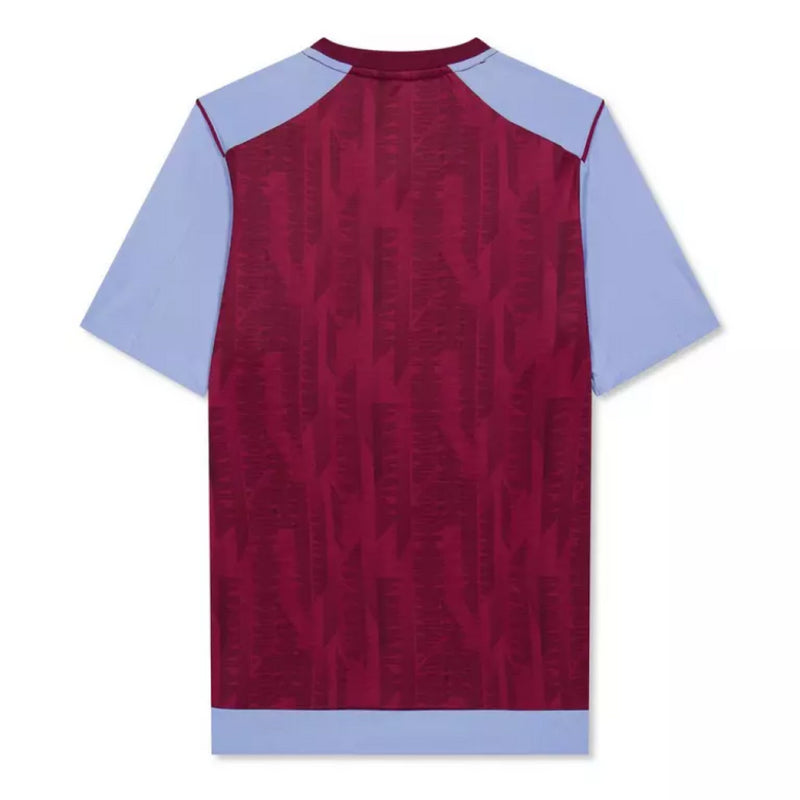 Aston Villa Football Shirt Kid's Castore Home Plain Top Jersey