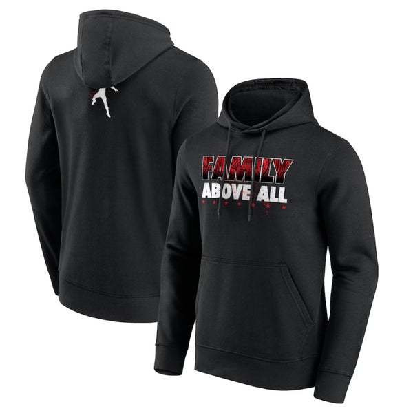 WWE Men's Graphic Hoodie Roman Reigns Black Family Hoodie
