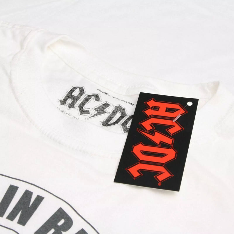 AC/DC Tour Emblem T-Shirt Men's White Logo Top
