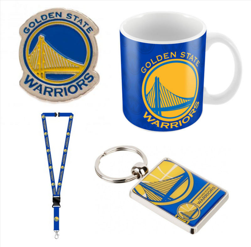 Golden State Warriors Basketball NBA Pack of 4 Chistmas Souvenir Gift Set