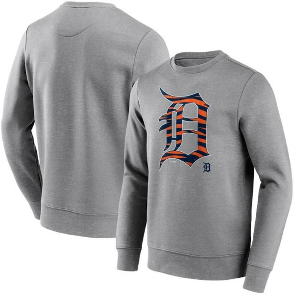 Detroit Tigers Men's Sweatshirt Baseball Hometown Grey Top
