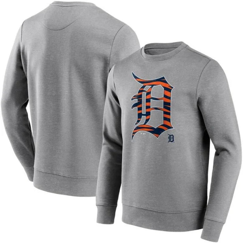 Detroit Tigers Men's Sweatshirt Baseball Hometown Grey Top