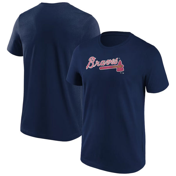 Atlanta Braves Men's T-Shirt MLB Primary Colour Blue Top