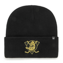 Anaheim Ducks Adult Beanie Black NHL 47 Brand Haymaker Hat