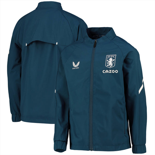 Aston Villa Men's Jacket Football Castore Player Lightweight Jacket